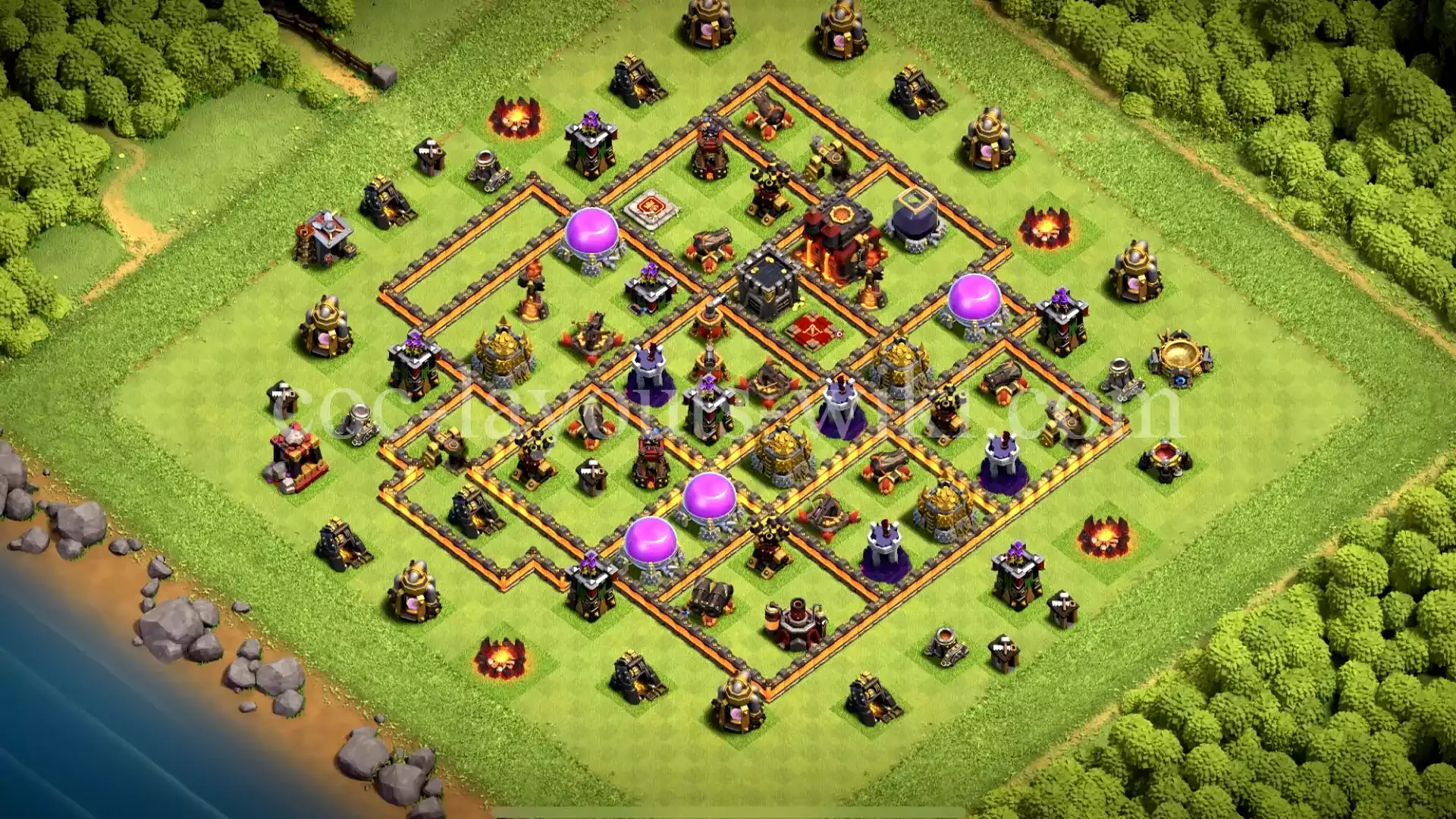 TH10 War Base with Copy Link #10