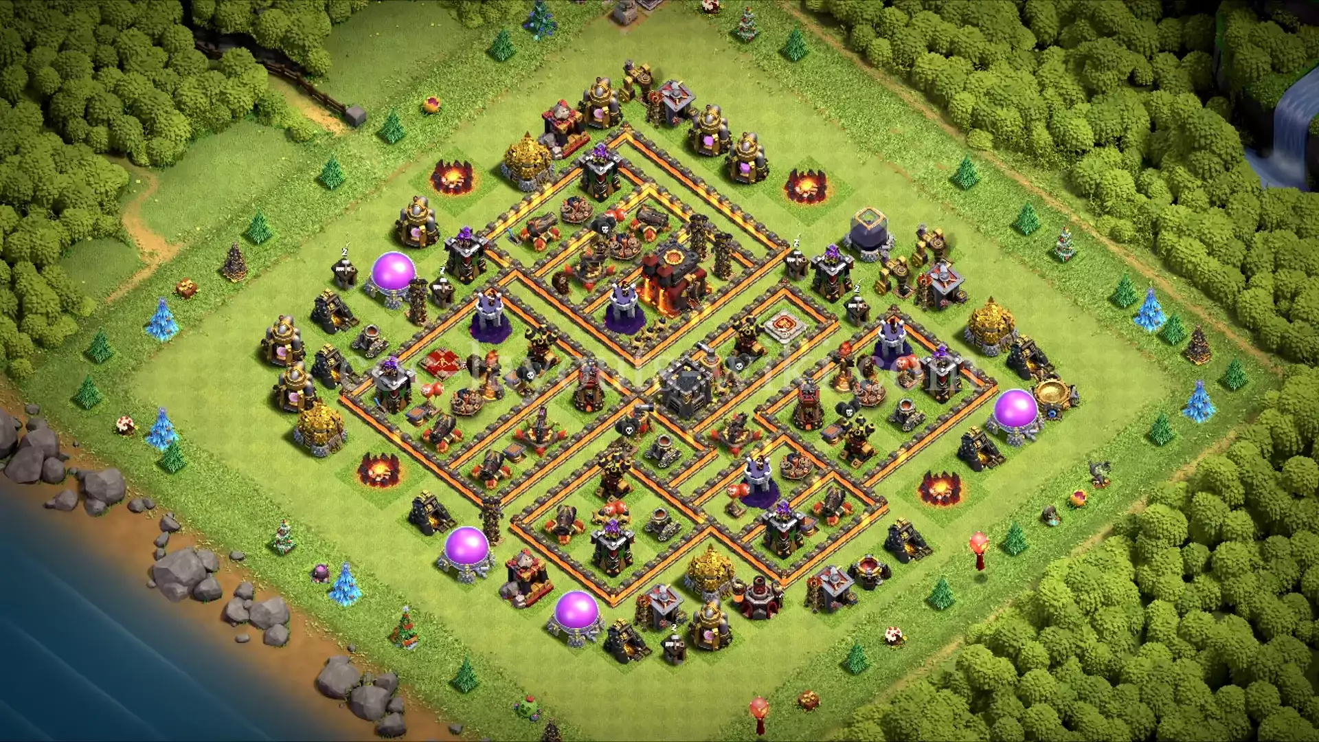 TH10 War Base with Copy Link #32