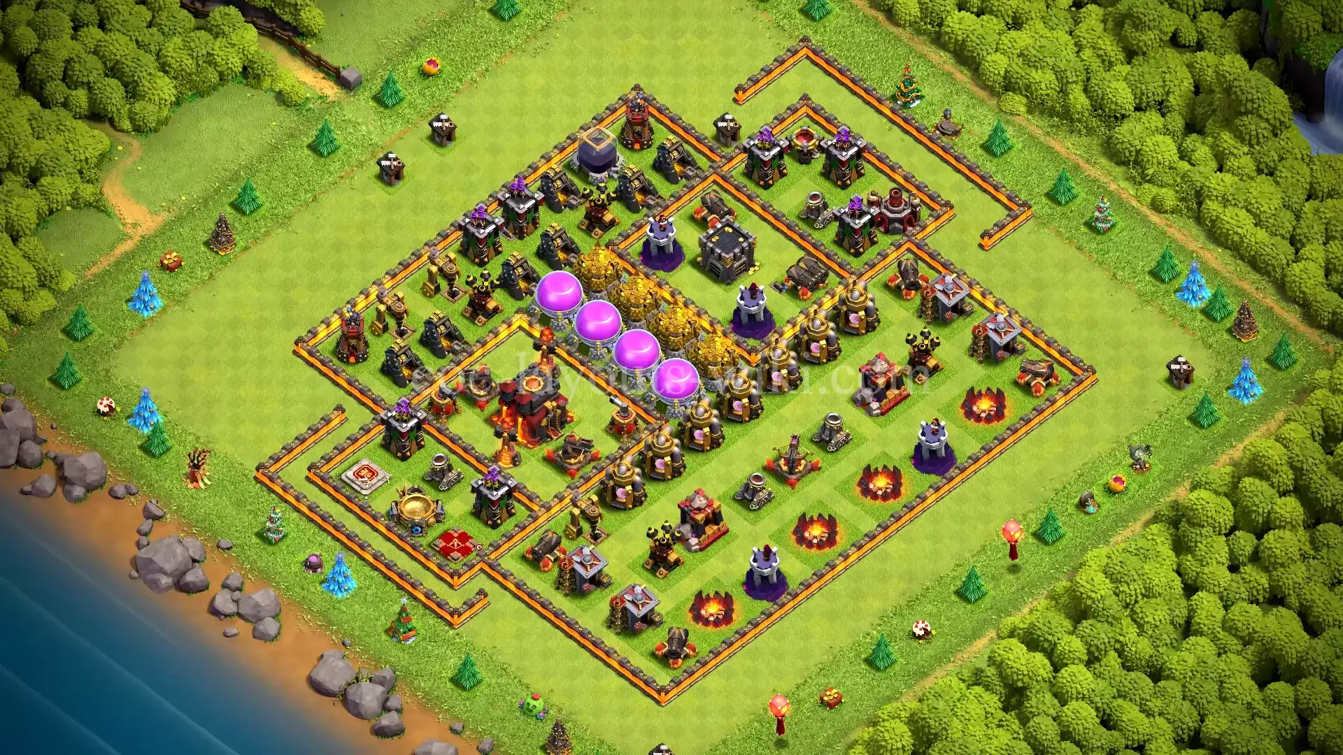 TH10 War Base with Copy Link #43
