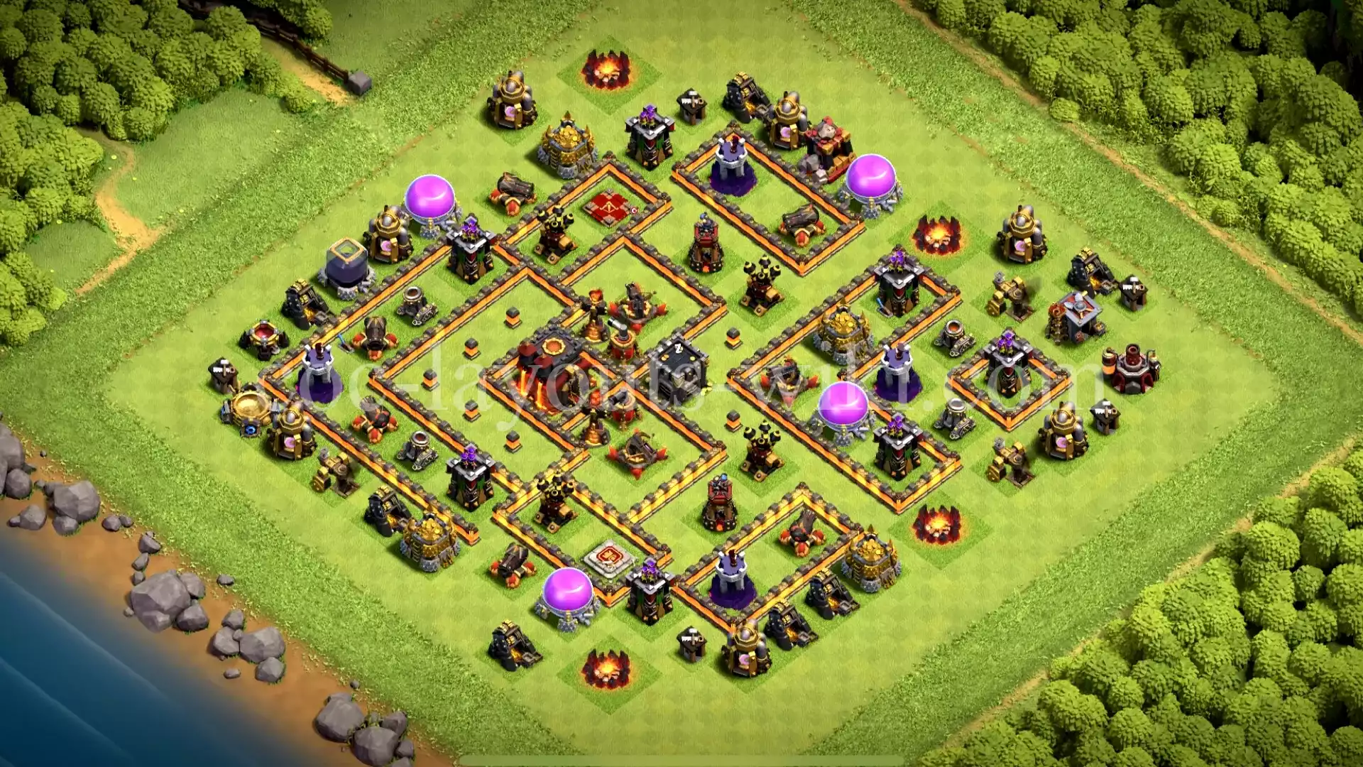 TH10 War Base with Copy Link #7