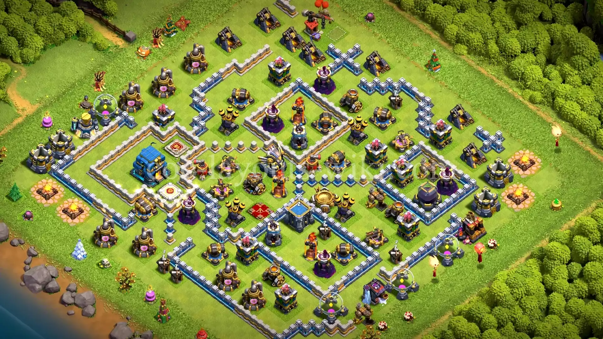 TH12 War Base with Copy Link #32