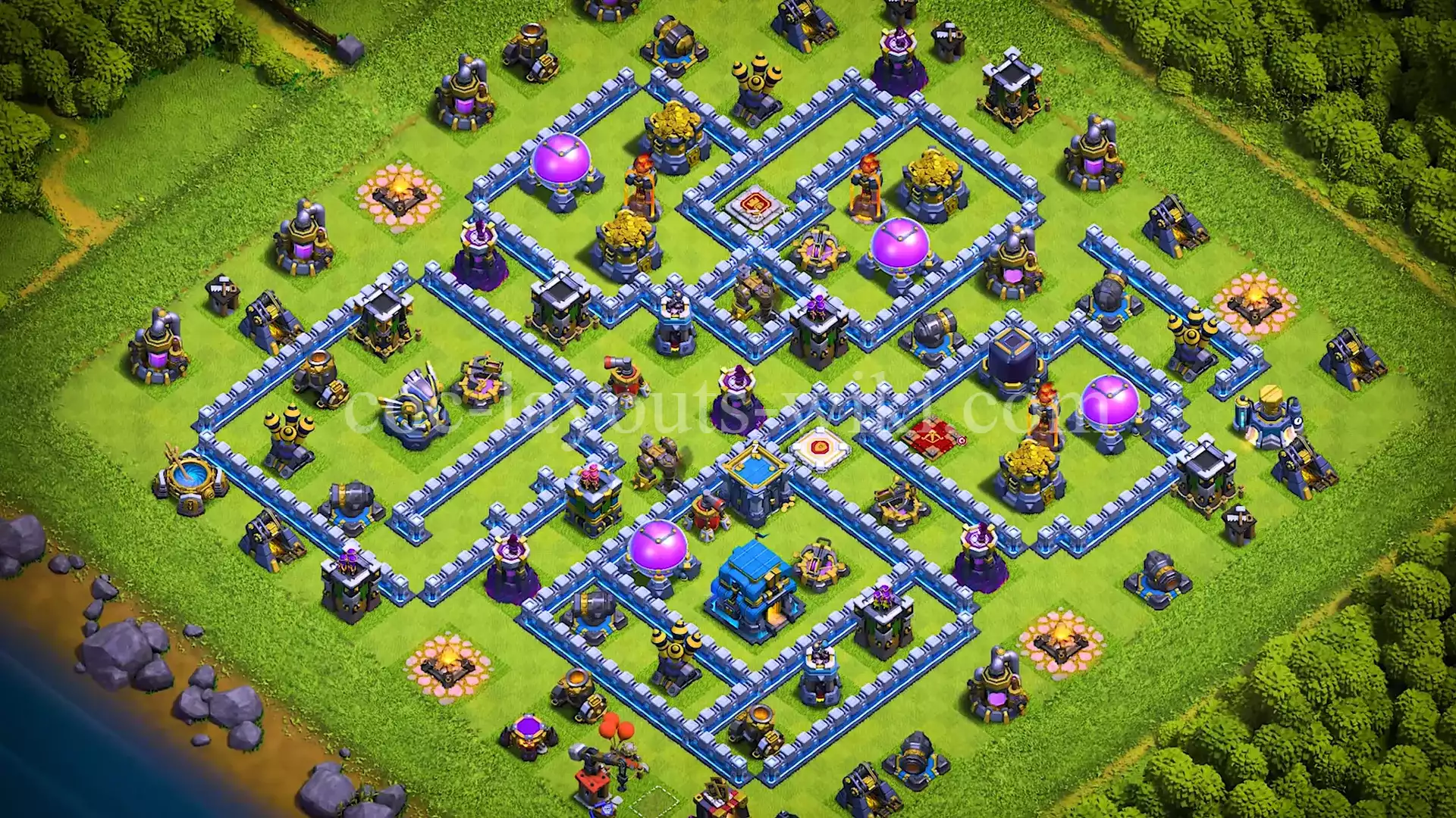 TH12 War Base with Copy Link #43