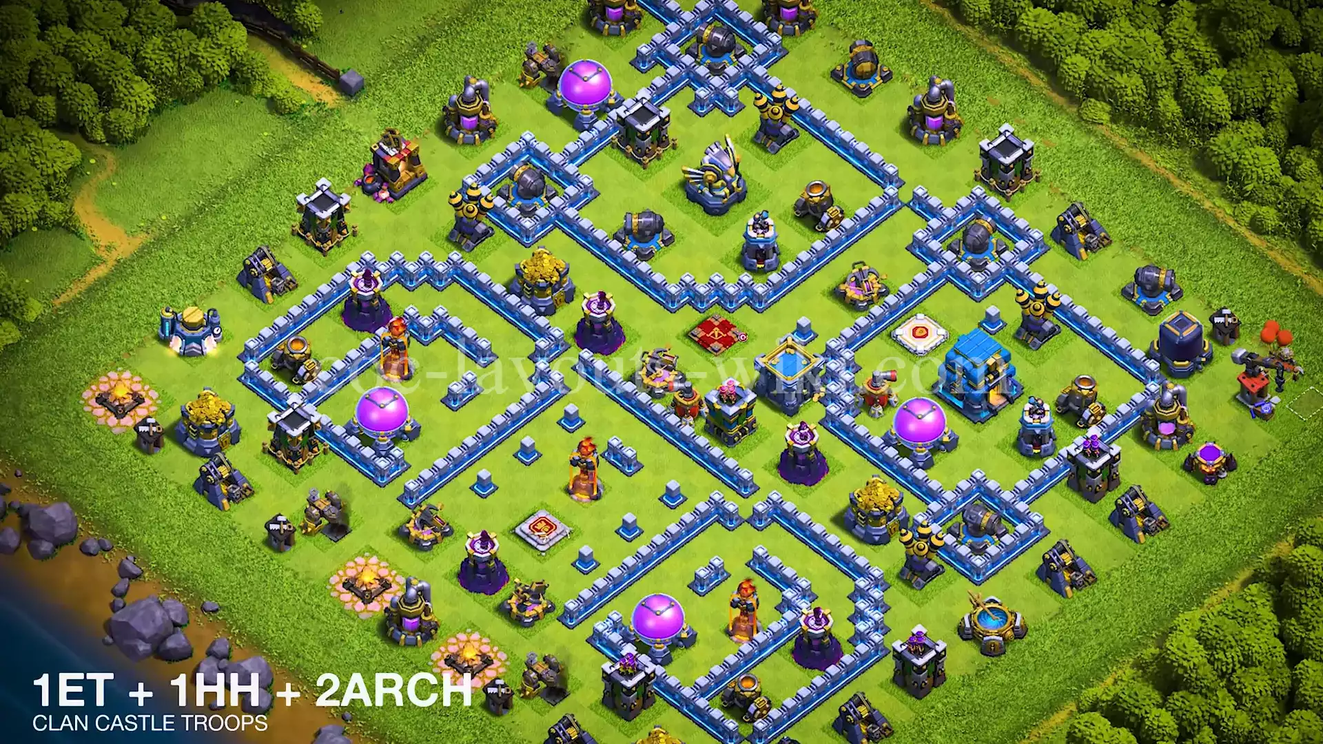 TH12 War Base with Copy Link #44