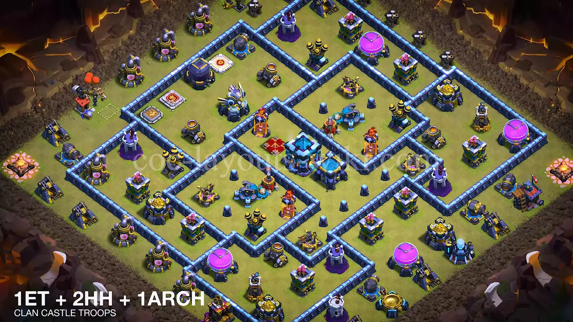 TH13 War Base with Copy Link #1