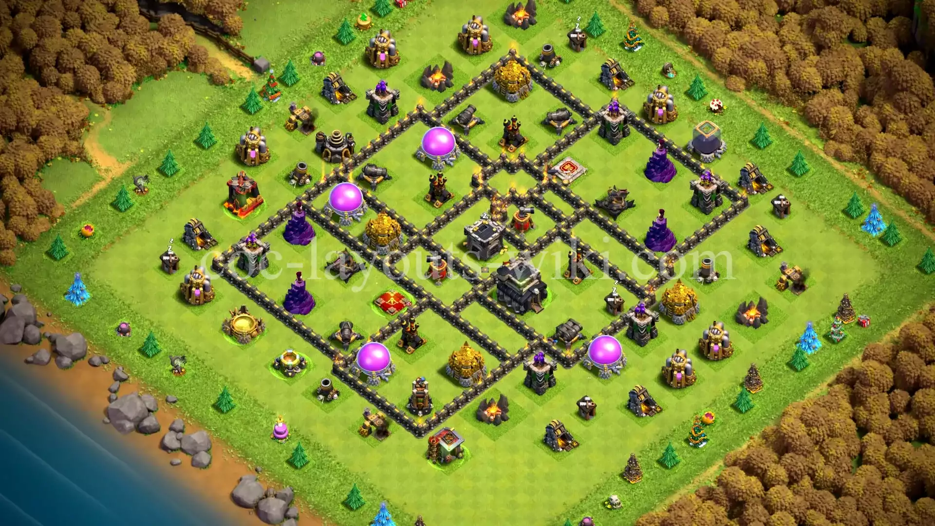 TH9 War Base with Copy Link #1