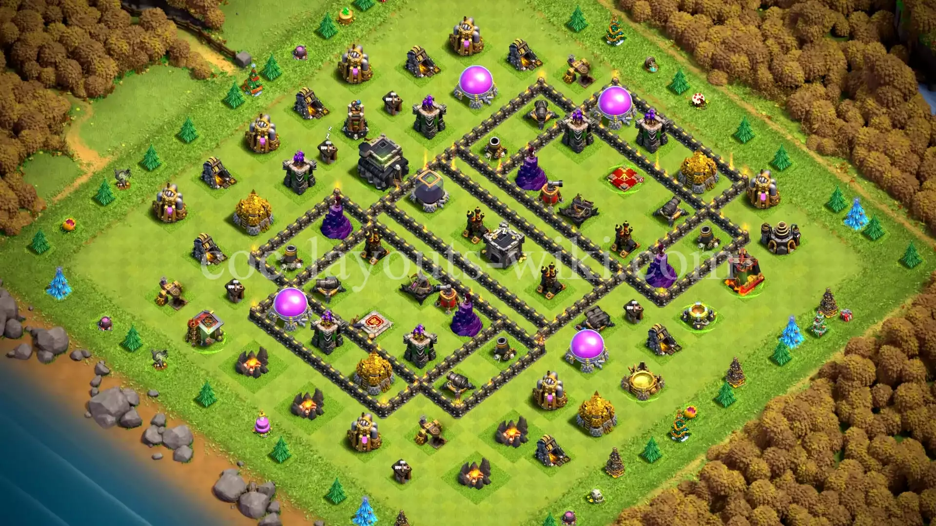 TH9 War Base with Copy Link #17