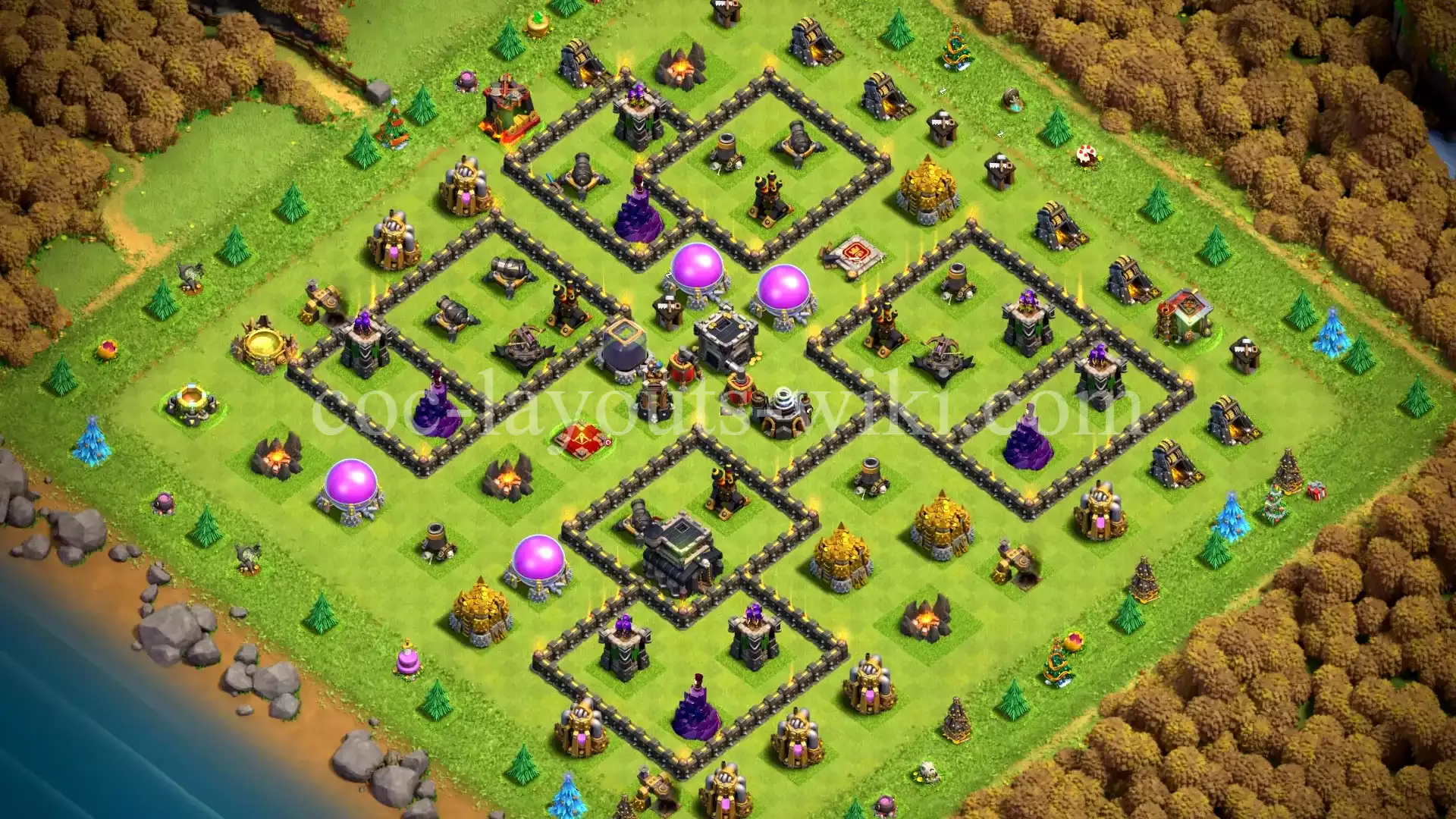 TH9 War Base with Copy Link #19