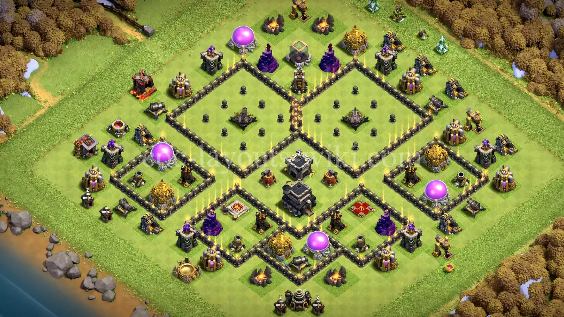 TH9 War Base with Copy Link #28