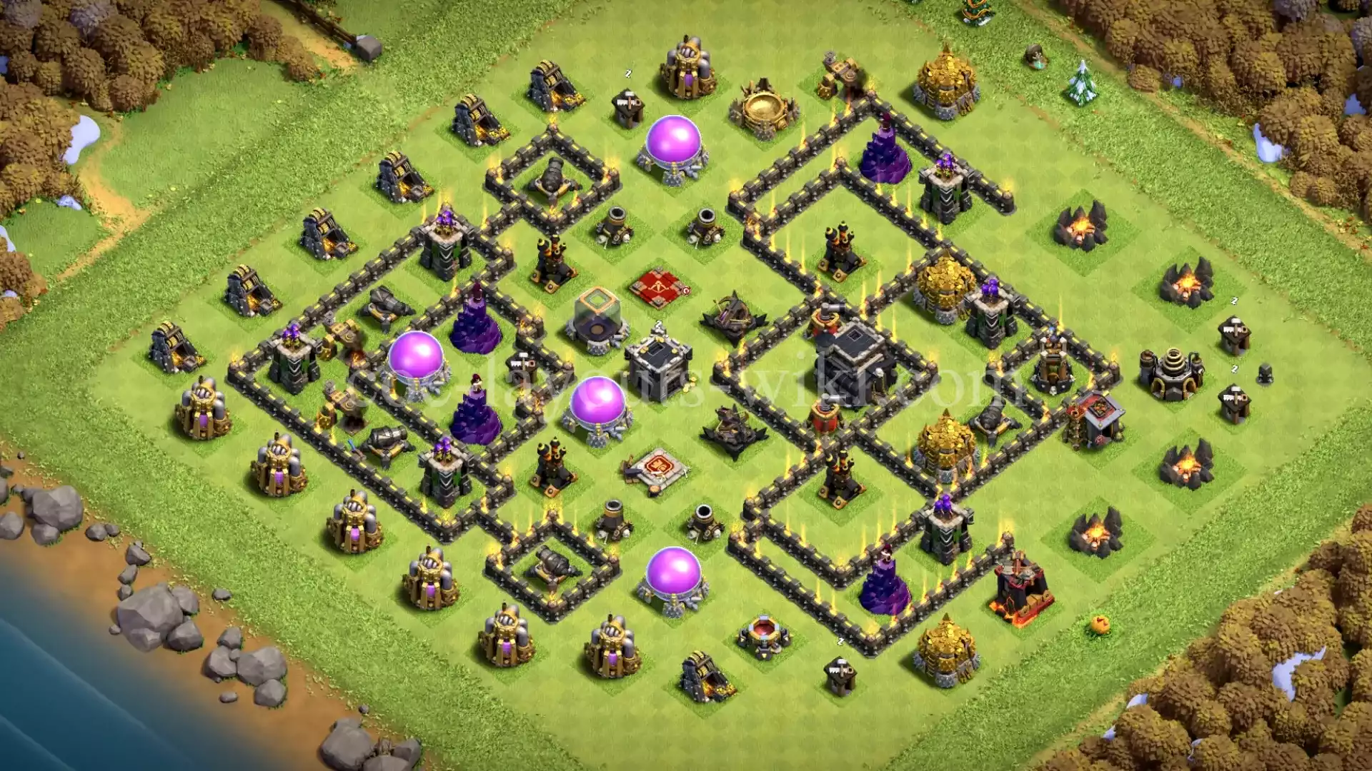 TH9 War Base with Copy Link #29