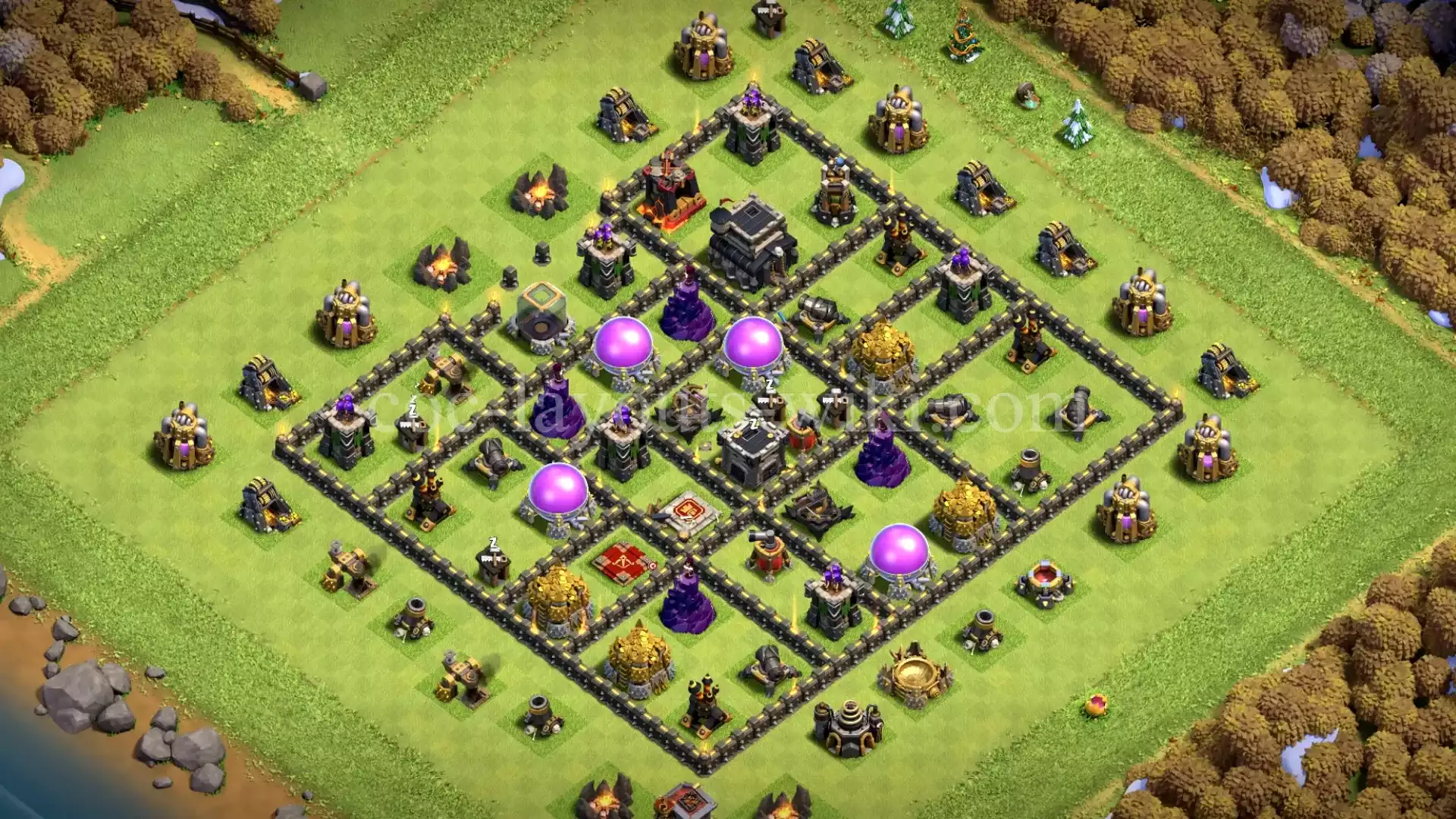 TH9 War Base with Copy Link #37
