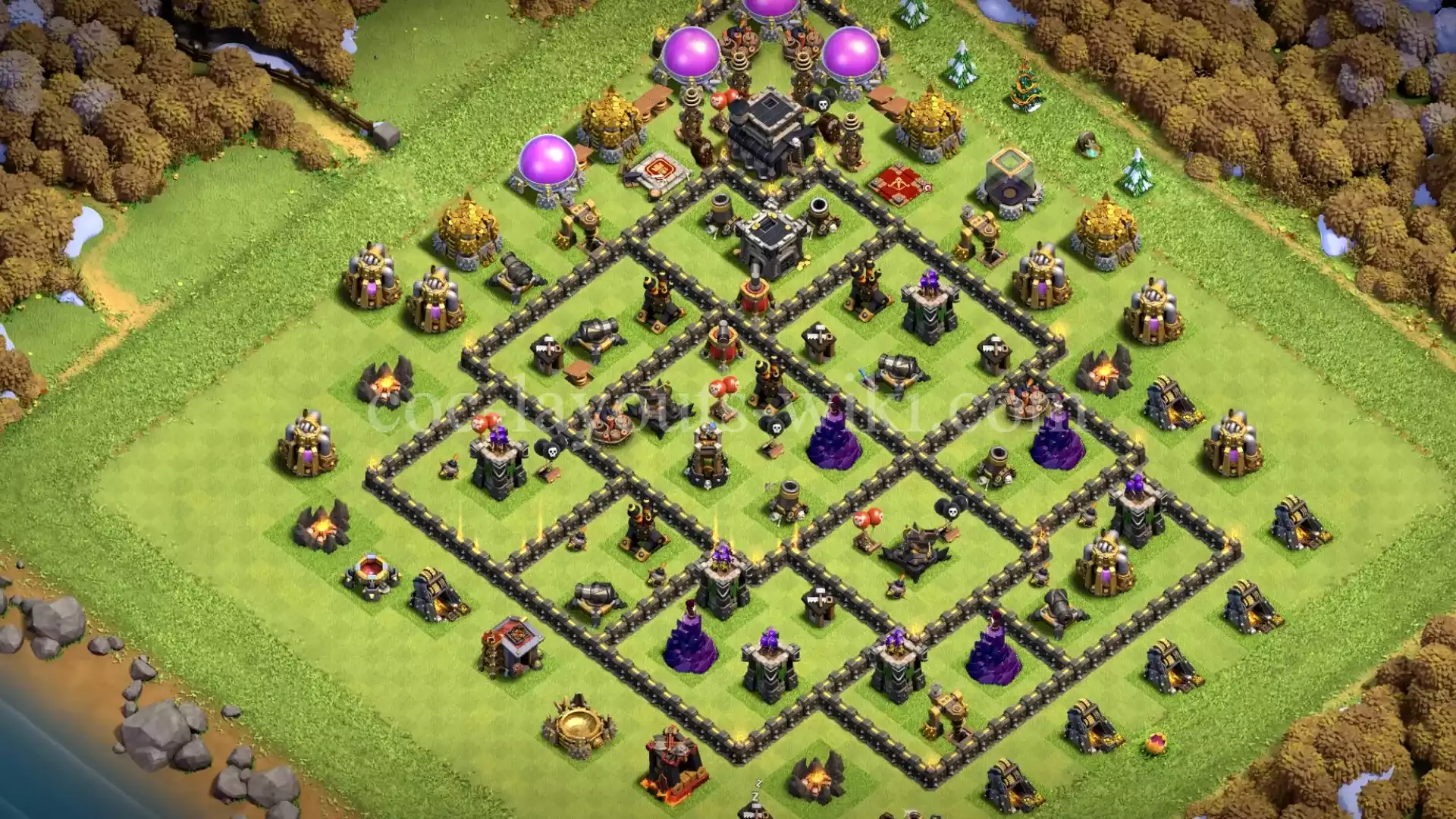 TH9 War Base with Copy Link #38