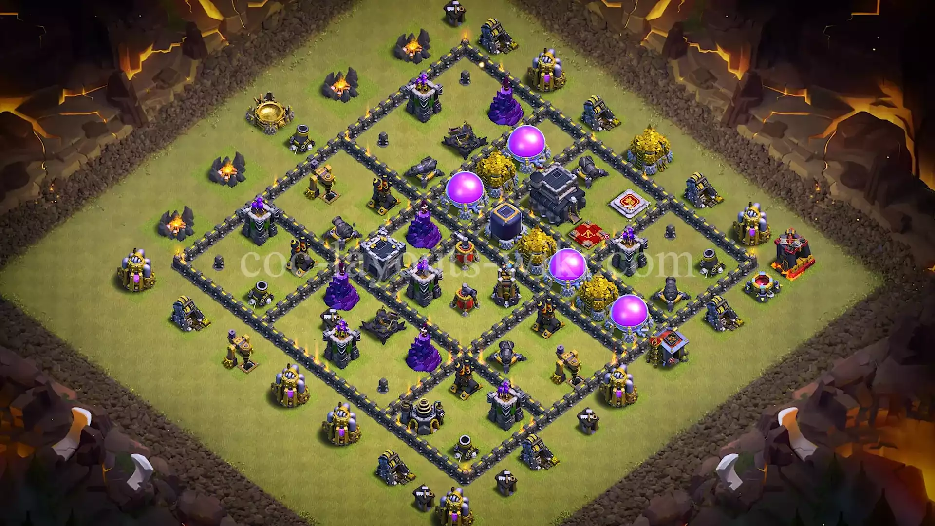TH9 War Base with Copy Link #45
