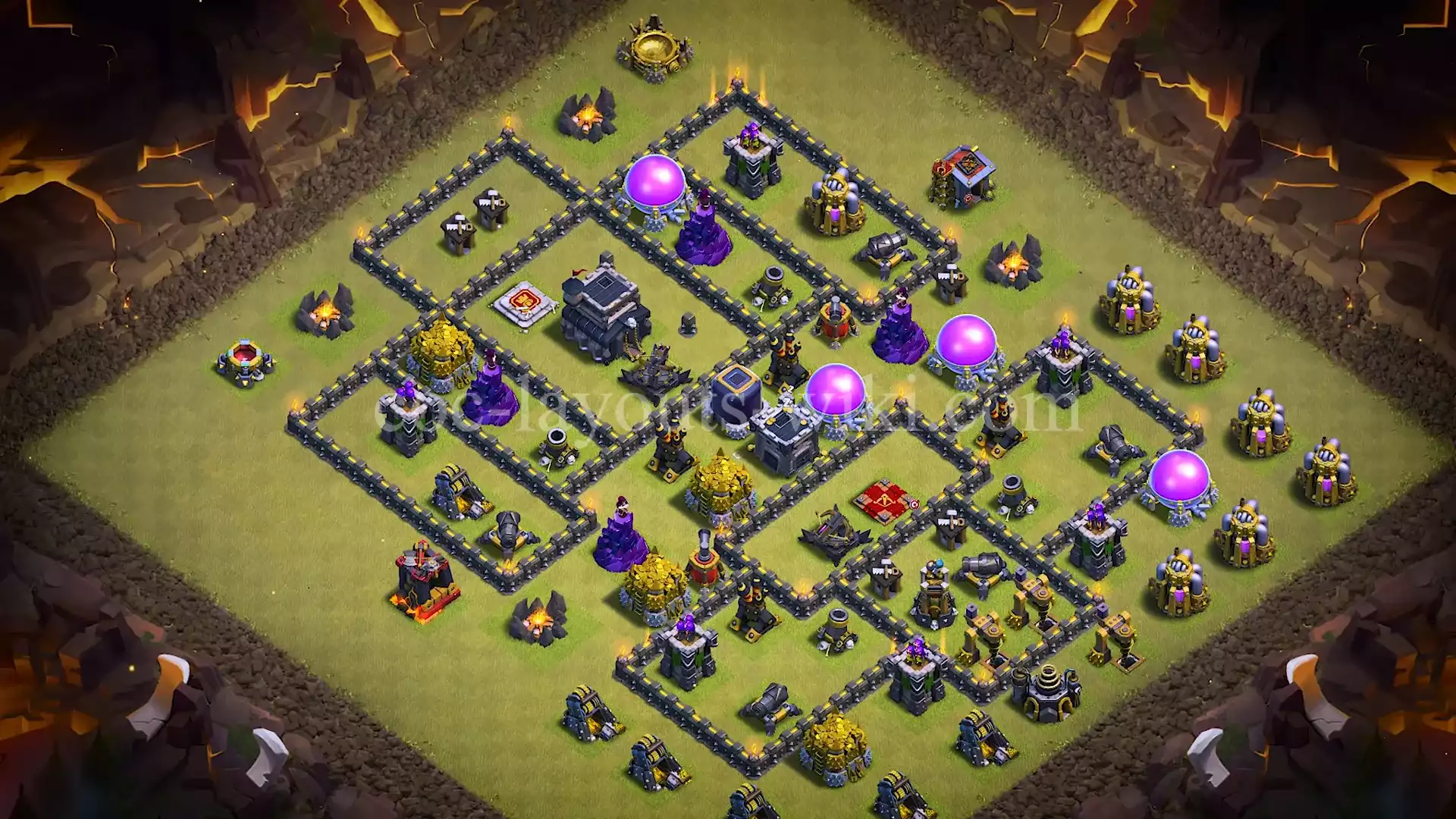 TH9 War Base with Copy Link #46