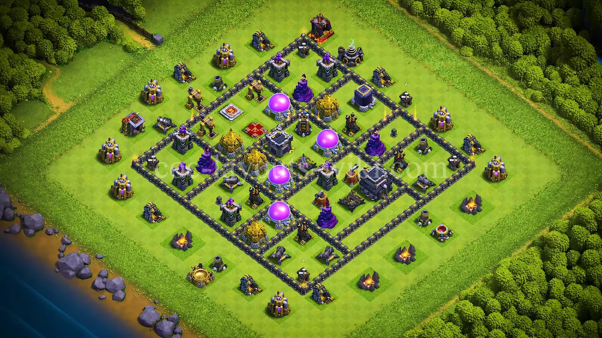TH9 War Base with Copy Link #49