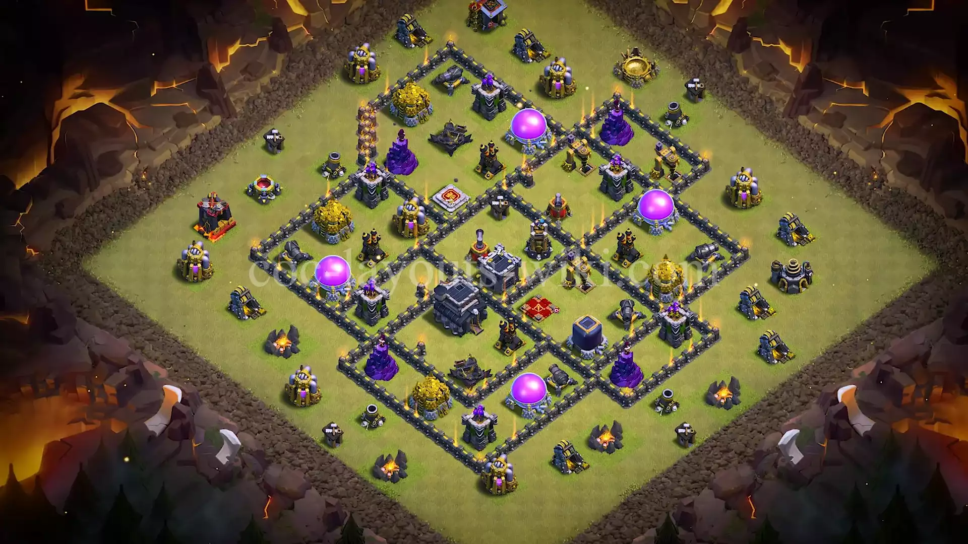 TH9 War Base with Copy Link #50