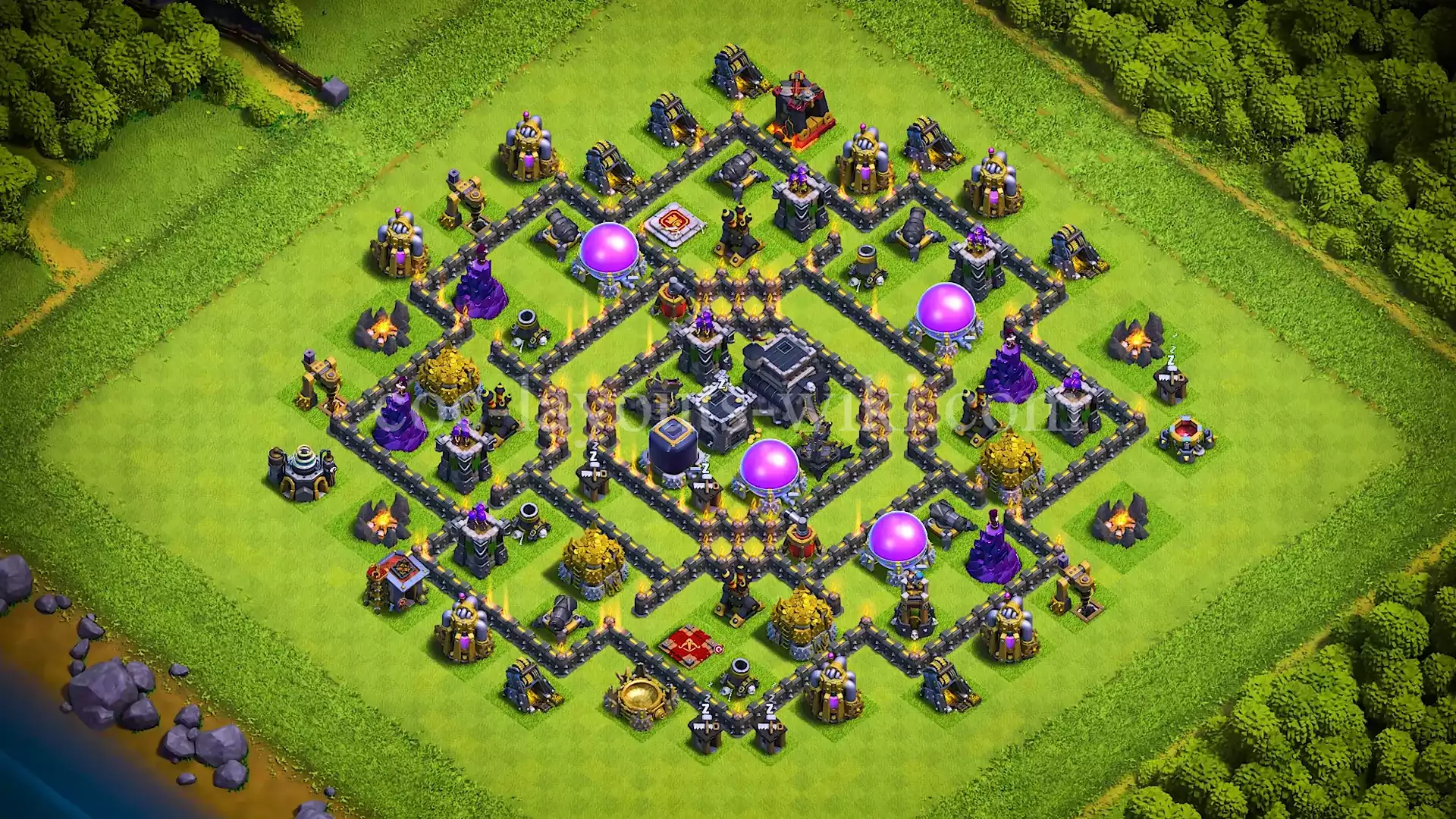 TH9 War Base with Copy Link #51
