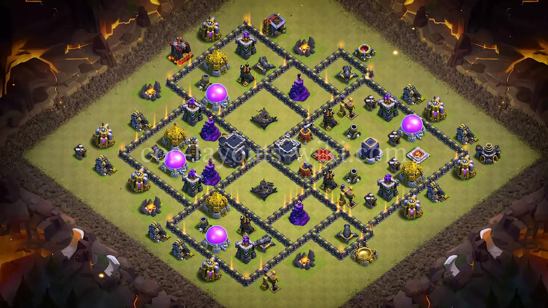 TH9 War Base with Copy Link #55